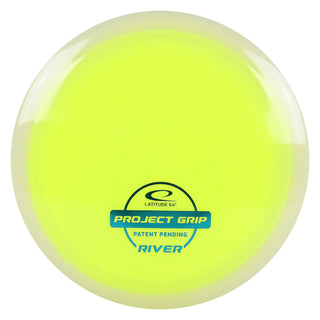 Latitude 64 Disc Golf Project Grip River Fairway Driver 7/7/-1/1 Yellow/Blue 174 grams