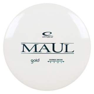 Latitude 64 Disc Golf Gold Maul Fairway Driver 7/7/-2/1 White/Turquoise 175 grams