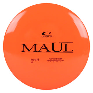 Latitude 64 Disc Golf Gold Maul Fairway Driver 7/7/-2/1 Orange/Red 173 grams