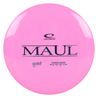 Latitude 64 Disc Golf Gold Maul Fairway Driver 7/7/-2/1 Pink/Turquoise 168 grams
