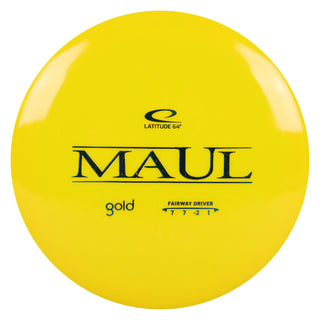 Latitude 64 Disc Golf Gold Maul Fairway Driver 7/7/-2/1 Yellow/Turquoise 174 grams