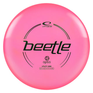Latitude 64 Disc Golf Opto Beetle Putter 1/7/-1/0 Pink/Green 152 grams