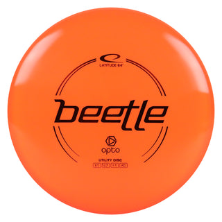 Latitude 64 Disc Golf Opto Beetle Putter 1/7/-1/0 Orange/Red 149 grams
