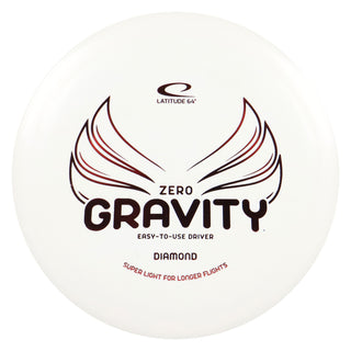 Latitude 64 Disc Golf Zero Gravity Diamond Fairway Driver 8/6/-3/1 White/Red 117 grams