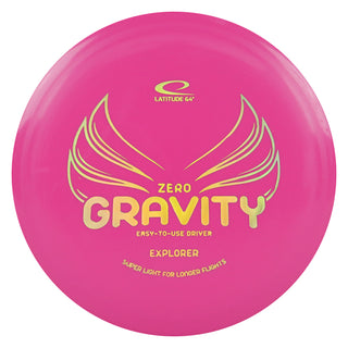 Latitude 64 Disc Golf Zero Gravity Explorer Fairway Driver 7/5/0/2 Pink/Gold Holo 122 grams