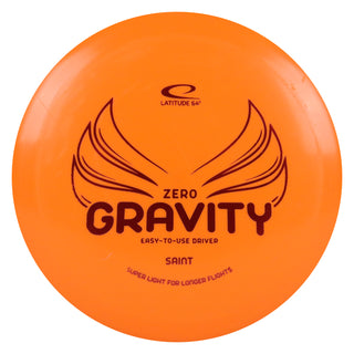 Latitude 64 Disc Golf Zero Gravity Saint Fairway Driver 9/7/-1/2 Orange/Red 124 grams