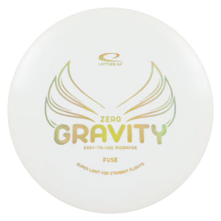 Latitude 64 Disc Golf Zero Gravity Fuse Midrange 5/6-1/0 White/Gold Holo 125 grams