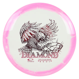 Latitude 64 Disc Golf Gold Orbit Diamond Fairway Driver 8/6/-3/1 Pink/Magenta 158 grams