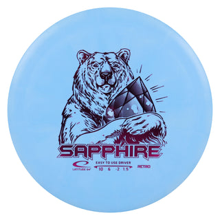 Latitude 64 Disc Golf Retro Burst Sapphire Distance Driver 10/6/-2/1.5 Blue/Purple 163 grams