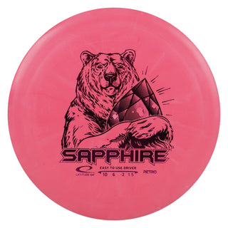 Latitude 64 Disc Golf Retro Burst Sapphire Distance Driver 10/6/-2/1.5 Red/Purple 163 grams