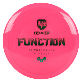 Discmania Disc Golf Evolution Neo Function Fairway Driver 8/6/-4/1 Hot Pink/Green 175 grams