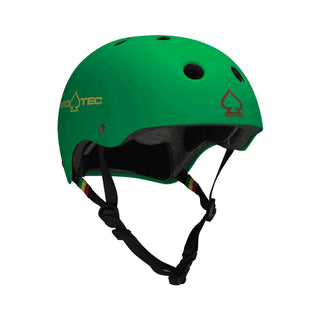 Pro Tec Helmet Classic Certified Matte Rasta Green Size XS