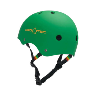 Pro Tec Helmet Classic Certified Matte Rasta Green Size XS
