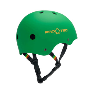 Pro Tec Helmet Classic Certified Matte Rasta Green Size S
