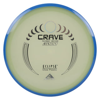 Axiom Disc Golf Eclipse Crave Fairway Driver 6.5/5/-1/1 Glow/Blue 174 grams