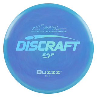 Discraft Disc Golf Paul McBeth ESP Buzzz Mini 6" Thrower or Marker Blue Purple/Blue Holo