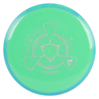 Axiom Disc Golf Neutron Virus Distance Driver 9/5/-3.5/1 Green/Blue Green 173 grams