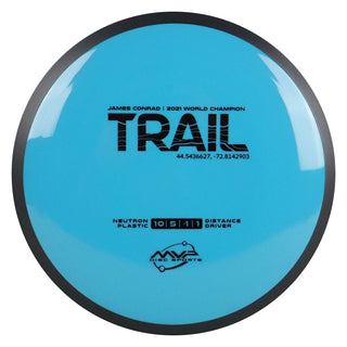 MVP Disc Golf James Conrad Neutron Trail Distance Driver 10/5/-1/1 Tiffany Blue 172 grams