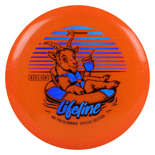 Prodigy Disc Golf 750 Glimmer M5 Lifeline Midrange 5/5/-2/0.5 Orange/Blue Holo 179 grams