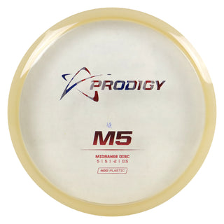 Prodigy Disc Golf 400 M5 Midrange 5/5/-2/0.5 Clear/USA/Red 178 grams