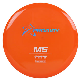 Prodigy Disc Golf 400 M5 Midrange 5/5/-2/0.5 Orange/Holo/White 179 grams