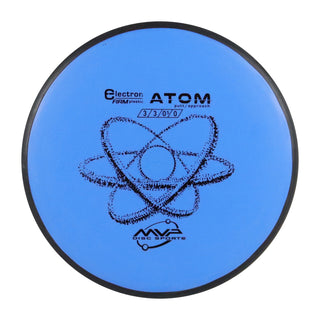 MVP Disc Golf Electron Atom Firm Putter 3/3/0/1 Blue 166 grams