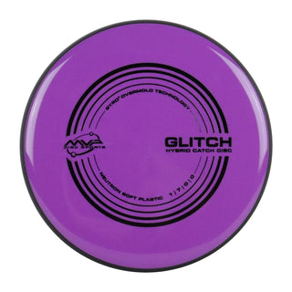 MVP Disc Golf Neutron Glitch Soft Putter Hybrid Catch 1/7/0/0 Royal Purple 154 grams