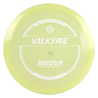 Innova Disc Golf Proto Glow Champion Valkyrie Fairway Driver 9/4/-2/2 Glow/White 168 grams