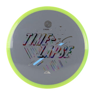Axiom Disc Golf Simon Lizotte Line Neutron Time Lapse SE Driver 12/5/-1/3 Grey/Yellow Lime 172 grams