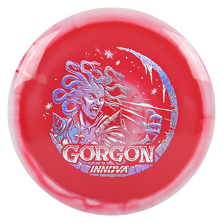 Innova Disc Golf Holiday 2-Color Halo Star Gorgon w/ Free Luster Snowflake Mini Blue Holo/White 173 grams