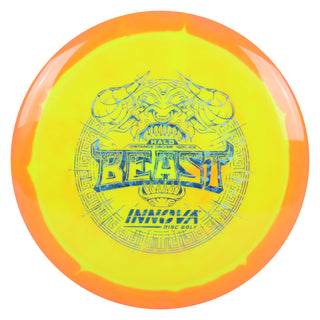 Innova Disc Golf Halo Star Beast Distance Driver 10/5/-2/2 Orange Yellow/Blue Shatter 164 grams