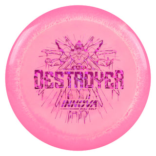 Innova Disc Golf Halo Star Destroyer Distance Driver 12/5/-1/3 Pink/Magenta Shatter 147 grams