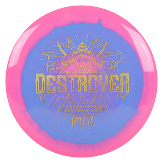 Innova Disc Golf Halo Star Destroyer Distance Driver 12/5/-1/3 Pink Blue/Gold Shimmer 170 grams