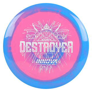 Innova Disc Golf Halo Star Destroyer Distance Driver 12/5/-1/3 Blue Pink/White 170 grams