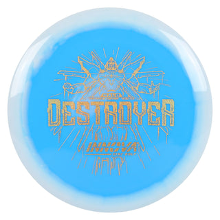 Innova Disc Golf Halo Star Destroyer Distance Driver 12/5/-1/3 White Blue/Gold Shimmer 172 grams