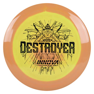 Innova Disc Golf Halo Star Destroyer Distance Driver 12/5/-1/3 Brown Yellow/Black 172 grams