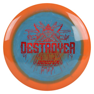 Innova Disc Golf Halo Star Destroyer Distance Driver 12/5/-1/3 Orange Storm Blue/Red Shimmer 172 grams