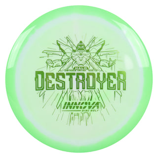 Innova Disc Golf Halo Star Destroyer Distance Driver 12/5/-1/3 Green White/Olive 173 grams