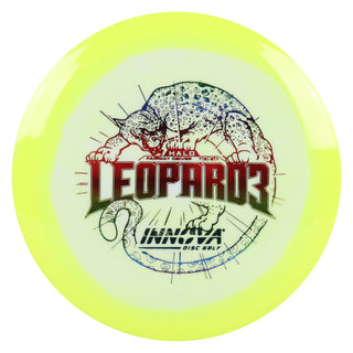 Innova Disc Golf Halo Star Leopard3 Fairway Driver 7/5/-2/1 Yellow White/Rainbow 167 grams