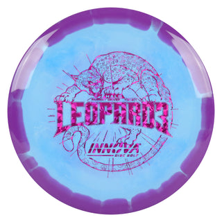 Innova Disc Golf Halo Star Leopard3 Fairway Driver 7/5/-2/1 Purple Blue/Magenta Shatter 173 grams