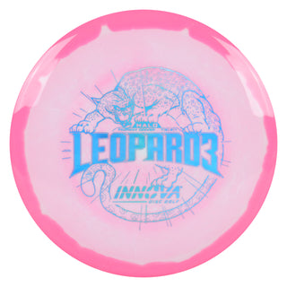 Innova Disc Golf Halo Star Leopard3 Fairway Driver 7/5/-2/1 Pink White/Blue Holo 173 grams