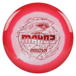 Innova Disc Golf Halo Star Mako3 Midrange Disc 5/5/0/0 Red White/Red Shatter 166 grams