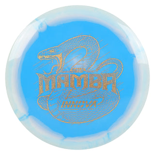 Innova Disc Golf Halo Star Mamba Distance Driver 11/6/-5/1 White Blue/Gold Shimmer 171 grams