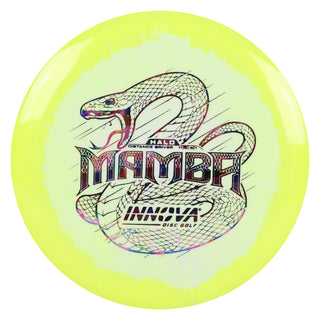 Innova Disc Golf Halo Star Mamba Distance Driver 11/6/-5/1 Yellow/Pink Jellybean 147 grams