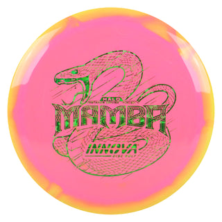 Innova Disc Golf Halo Star Mamba Distance Driver 11/6/-5/1 Yellow Pink/Green Shatter 173 grams