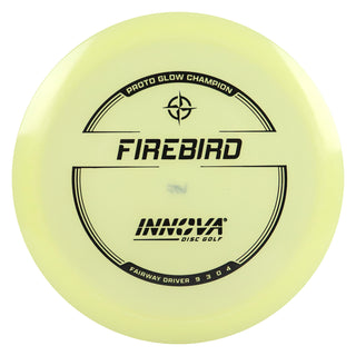 Innova Disc Golf Proto Glow Champion Firebird Fairway Driver 9/3/0/4 Black 171 grams