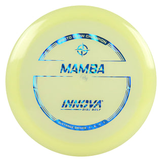 Innova Disc Golf Proto Glow Champion Mamba Distance Driver 11/6/-5/1 Glow/Blue Waves 154 grams