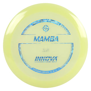 Innova Disc Golf Proto Glow Champion Mamba Distance Driver 11/6/-5/1 Glow/Blue Shatter 162 grams