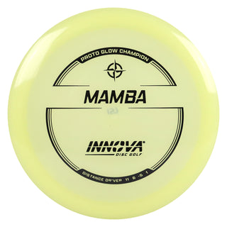 Innova Disc Golf Proto Glow Champion Mamba Distance Driver 11/6/-5/1 Glow/Black 166 grams