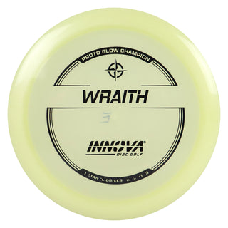 Innova Disc Golf Proto Glow Champion Wraith Distance Driver 11/5/-1/3 Glow/Black 171 grams